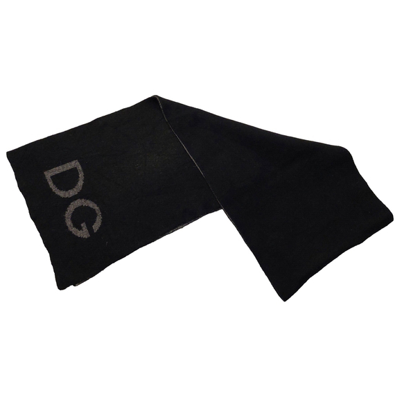 Dolce & Gabbana Black & Gray Reversible Scarf Pre-owned - Picture 2 of 14